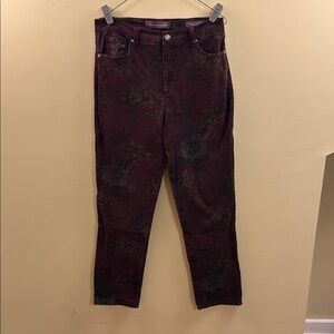 Gloria Vanderbilt Red Cropped Ankle Jeans
